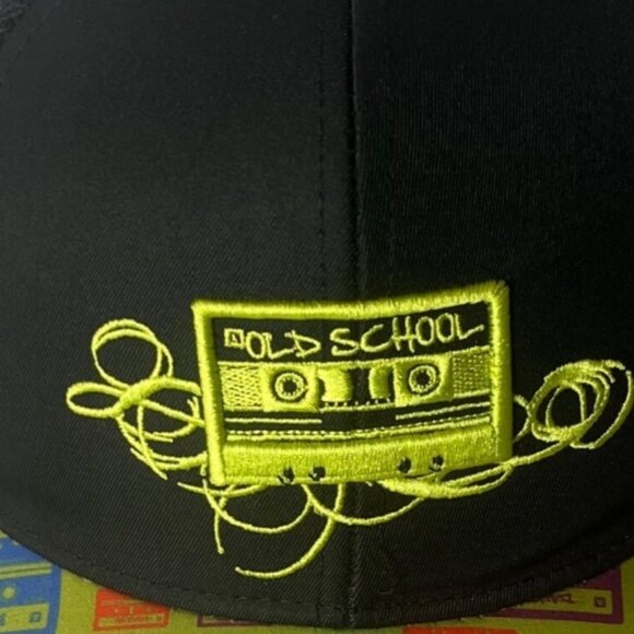 Pugs Baseball Hat Old School Music Cassette Tape Deck Flat Bill Mesh New - Picture 2 of 13